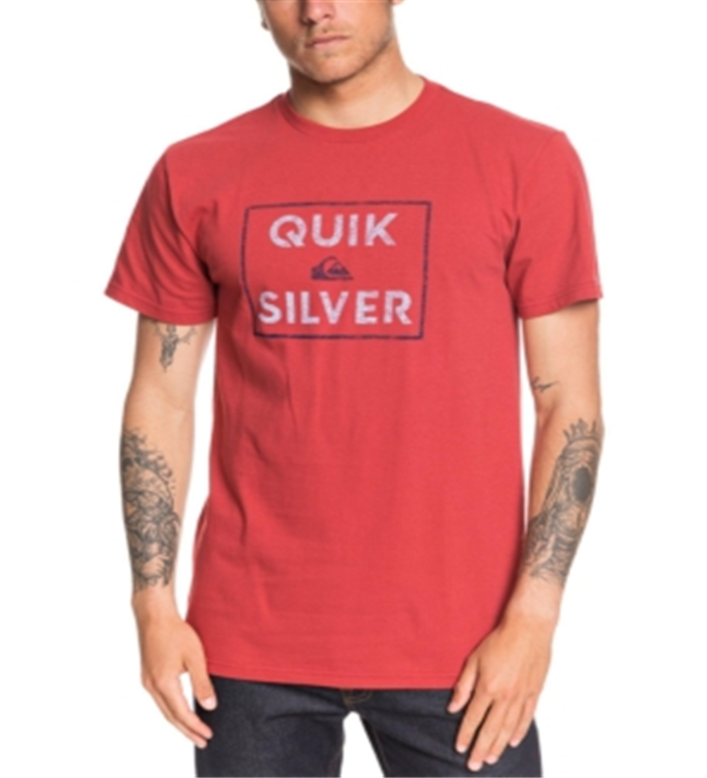 Camiseta Quiksilver Masculina Boxed Intent Vermelha Tamanho X-G