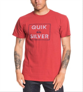 Quiksilver Men's Boxed Intent T-Shirt Red Size X-Large