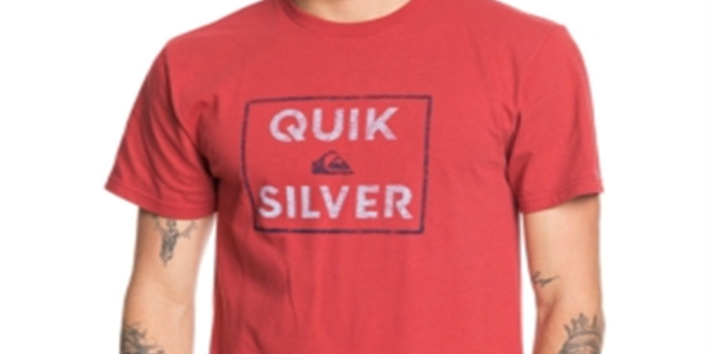 Camiseta Quiksilver Masculina Boxed Intent Vermelha Tamanho X-G