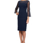 Vestido curto feminino Alex Evenings azul tamanho 6