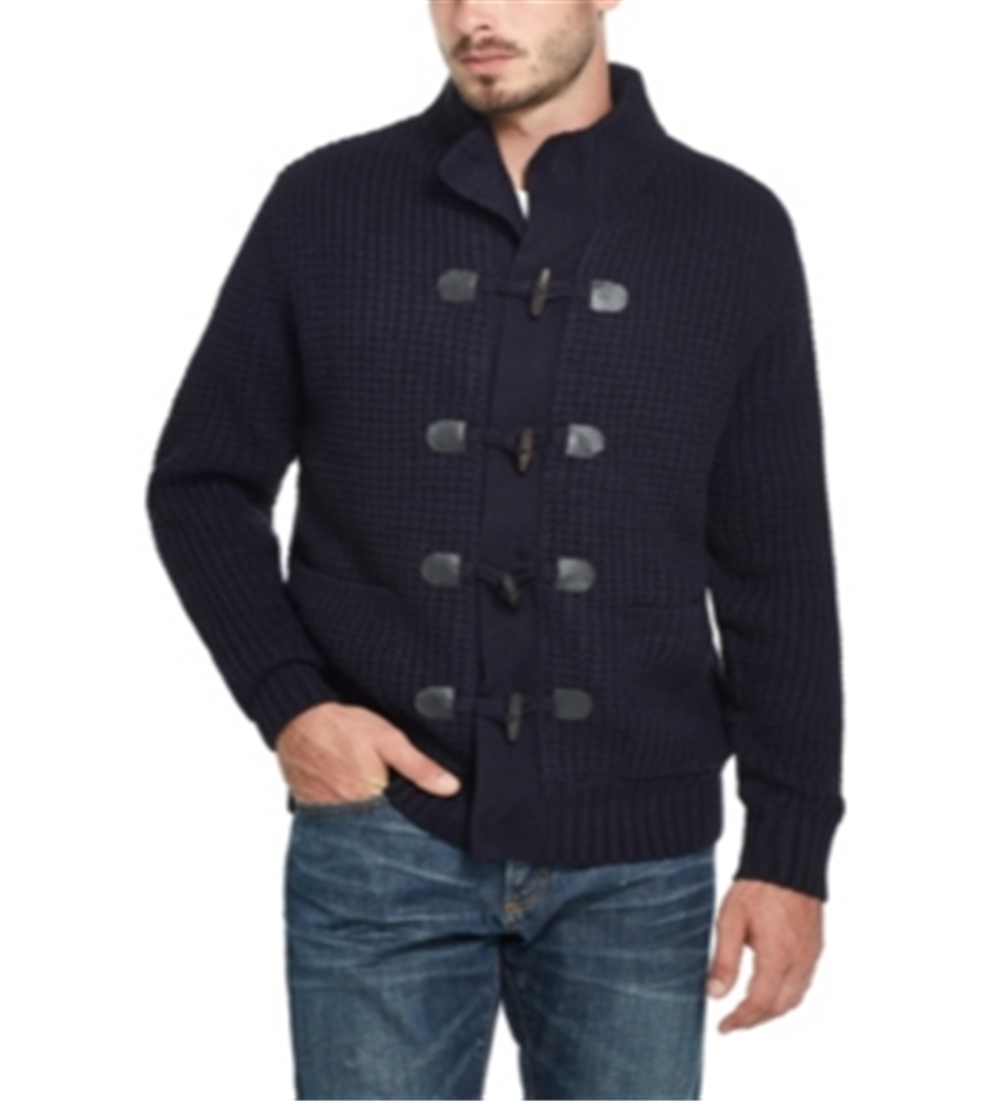 Suéter vintage masculino à prova de intempéries com ponto waffle e aba larga, tamanho XXX-G