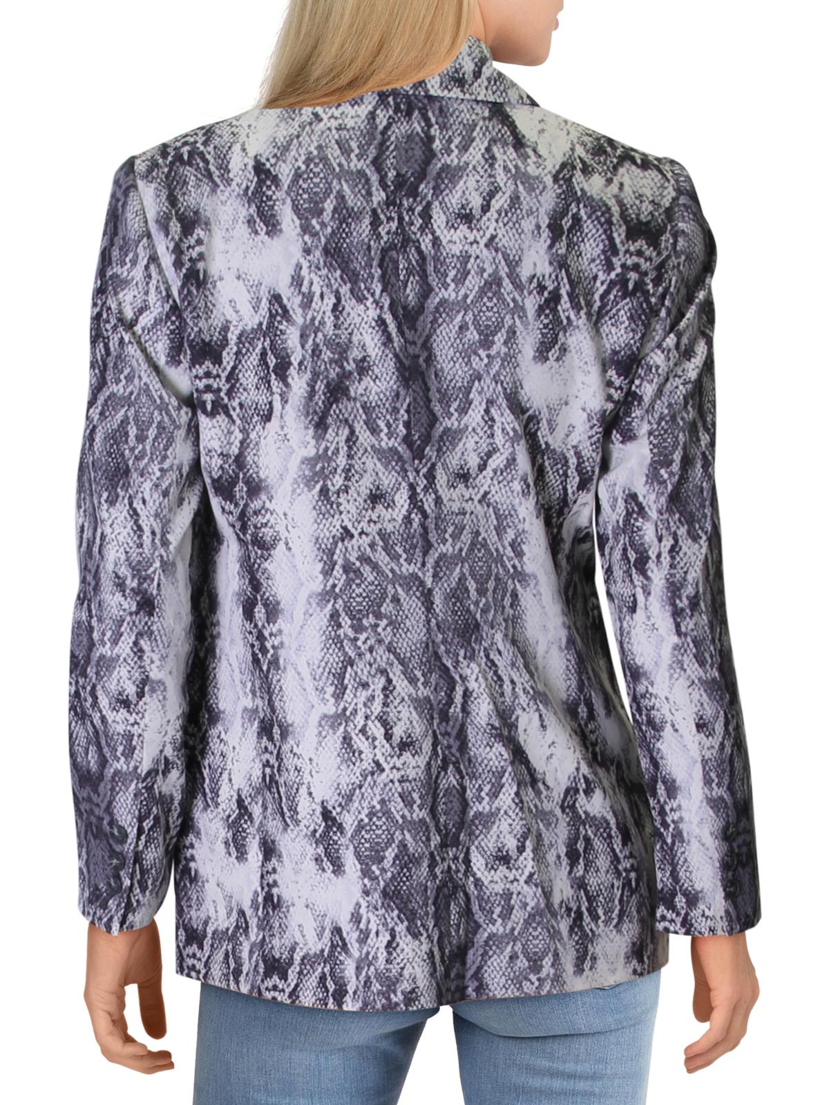 Blazer feminino Vince Camuto com estampa de cobra - cinza, tamanho 8