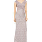 Vestido de festa feminino Jessica Howard com babados, glitter e renda, marrom, tamanho 8