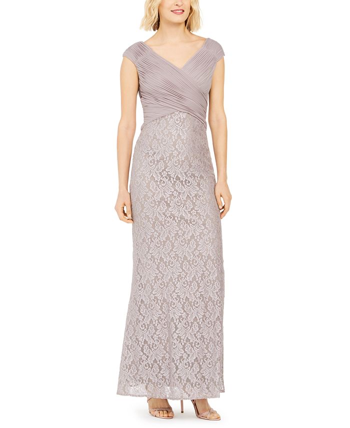 Vestido de festa feminino Jessica Howard com babados, glitter e renda, marrom, tamanho 8