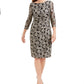 Vestido de renda com sobreposição Jessica Howard feminino cinza tamanho 6 pequeno