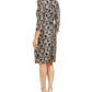Vestido de renda com sobreposição Jessica Howard feminino cinza tamanho 6 pequeno