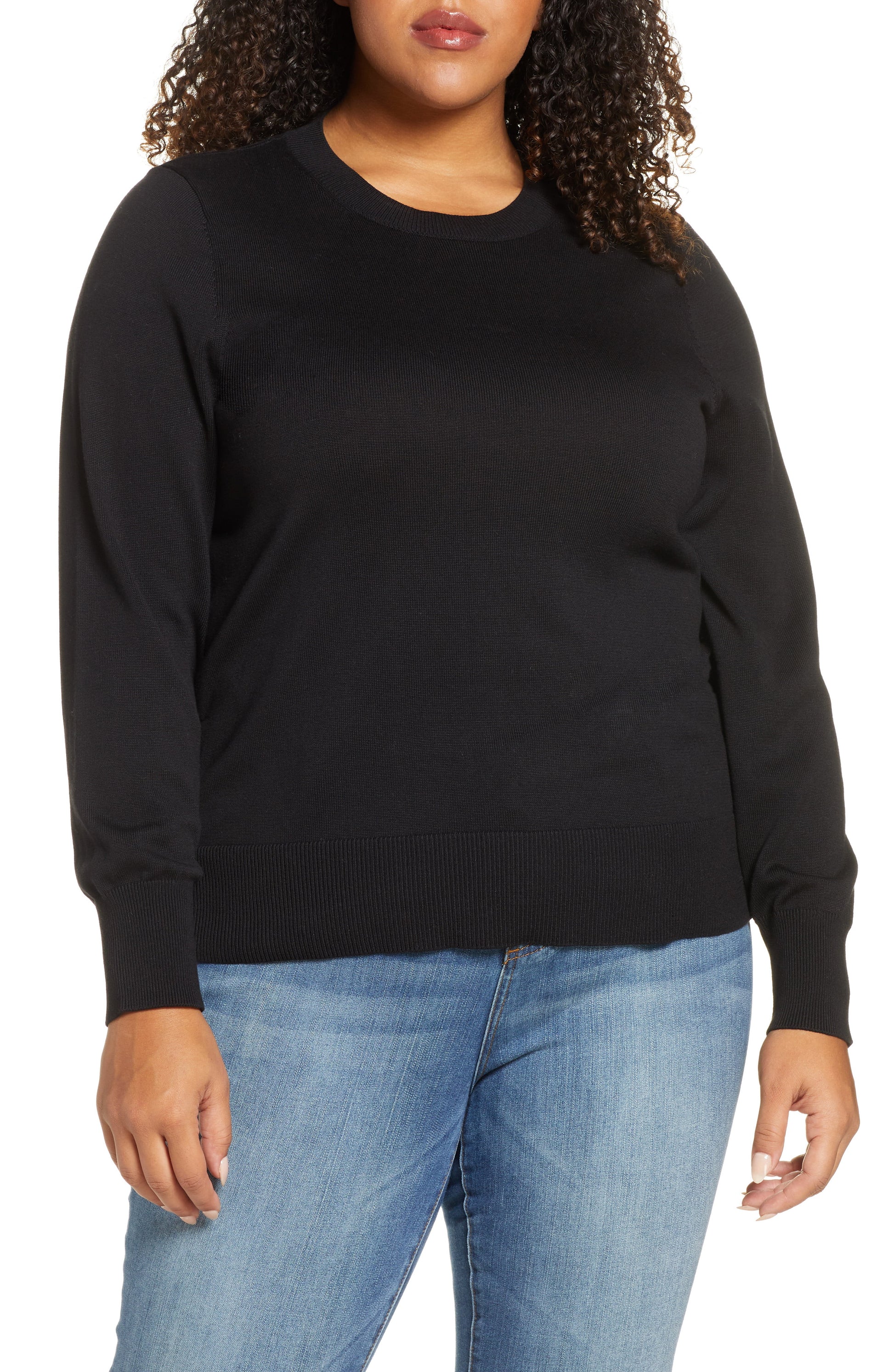 michael-kors-womens-plus-side-snap-crewneck-sweater-black-size-1x