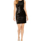 Vestido curto sem mangas Calvin Klein para coquetel, preto, tamanho 14