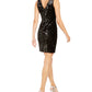 Vestido curto sem mangas Calvin Klein para coquetel, preto, tamanho 14