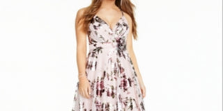 Vestido de noite longo metálico feminino City Studio, rosa, tamanho 16