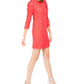 Vestido de renda com mangas longas Vince Camuto feminino, laranja, tamanho 14
