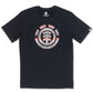 Camiseta masculina Element Seeker Icon Graphic preta, tamanho pequeno