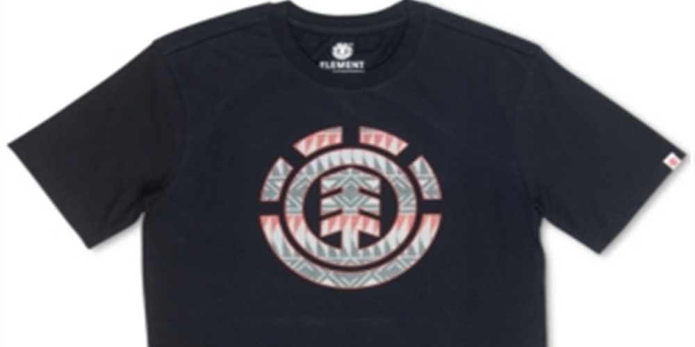 Camiseta masculina Element Seeker Icon Graphic preta, tamanho pequeno