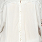 Blusa camponesa bordada Sweet Emotion da Free People para mulheres, tamanho grande, branca