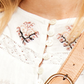 Blusa camponesa bordada Sweet Emotion da Free People para mulheres, tamanho grande, branca
