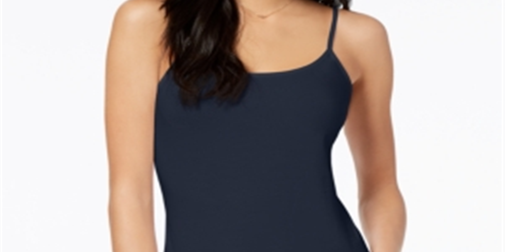 Camisola ajustável feminina Maison Jules, azul, tamanho médio