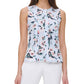 Blusa Feminina Tommy Hilfiger Floral Mix Media Azul Tamanho Médio