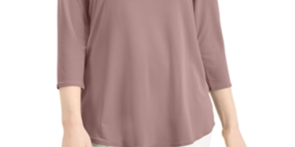 Blusa feminina Alfani com recorte frontal e ombros descobertos, tamanho XX-G