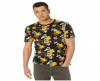 Puma Men's Trend All Over Print T-Shirt Black Size Medium