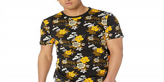 Puma Men's Trend All Over Print T-Shirt Black Size Medium