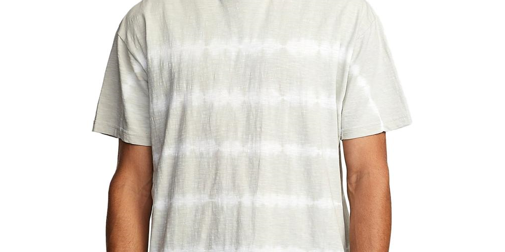 Camiseta masculina RVCA com gola redonda e tie-dye, verde, tamanho grande
