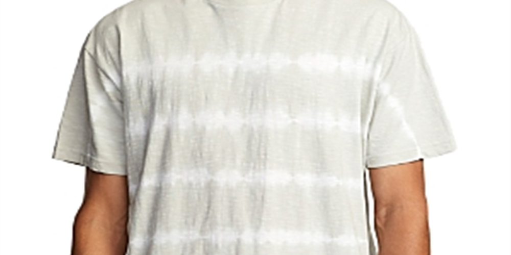 Camiseta masculina RVCA com gola redonda e tie-dye, verde, tamanho grande