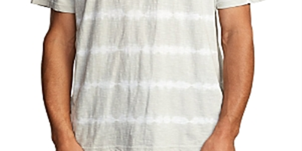 Camiseta masculina RVCA com gola redonda e tie-dye, verde, tamanho grande