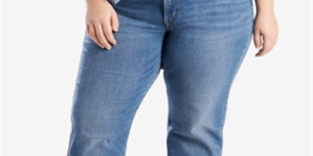 Calça jeans reta feminina Levi's azul tamanho 24W