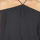 1.STATE Blusa feminina ombro a ombro com decote halter, preta