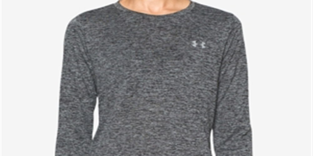 Camiseta Under Armour UA Tech LS Crew Twist Feminina Preta Tamanho Grande