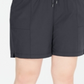 Shorts curtos femininos Ideology com bolsos e elástico, cinza, tamanho 1X
