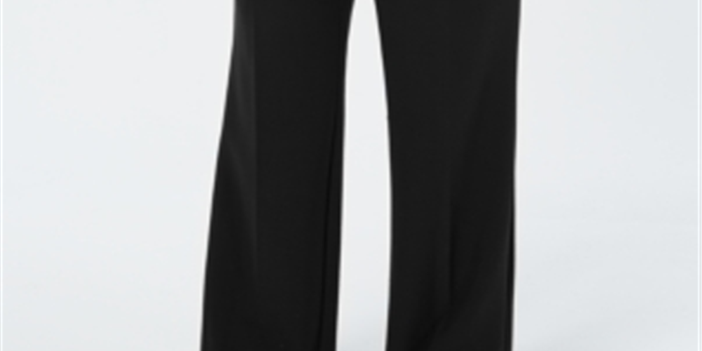 Calça feminina Charter Club Plus Tummy Slimming Relaxed Fit, preta, tamanho 14W