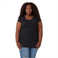 Camiseta feminina Downeast Essential Tee preta tamanho XXL