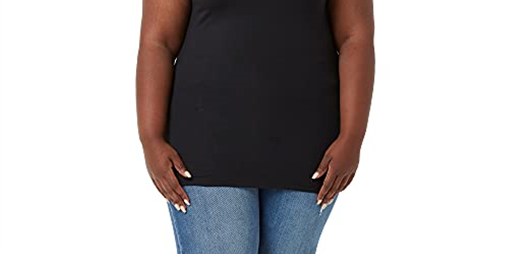 Camiseta feminina Downeast Essential Tee preta tamanho XXL