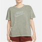 Camiseta Nike Sportswear Rebel Cotton Feminina Verde Tamanho Médio
