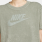Camiseta Nike Sportswear Rebel Cotton Feminina Verde Tamanho Médio