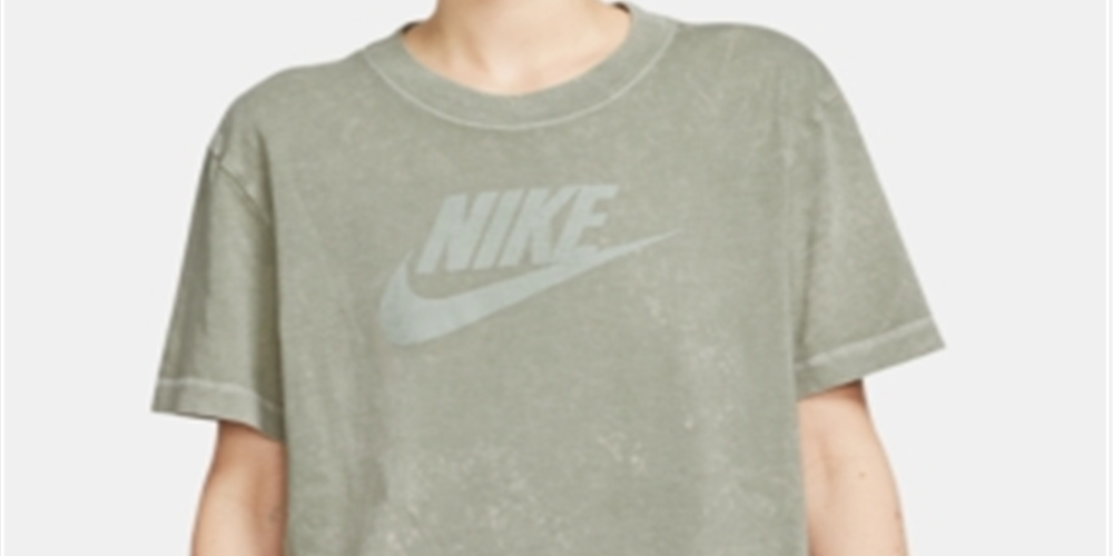 Camiseta Nike Sportswear Rebel Cotton Feminina Verde Tamanho Médio