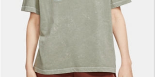 Camiseta Nike Sportswear Rebel Cotton Feminina Verde Tamanho Médio