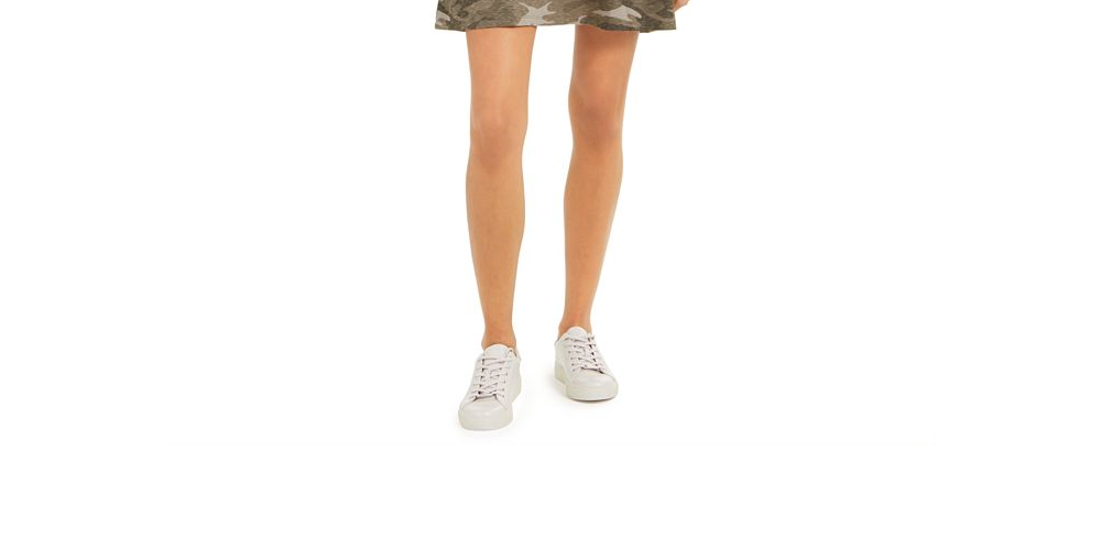 Vestido camiseta feminino de algodão com estampa camuflada Style &amp; Co, verde, tamanho X-S
