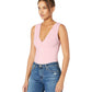 Body feminino Keep It Sleek da Free People, rosa, tamanho pequeno