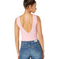 Body feminino Keep It Sleek da Free People, rosa, tamanho pequeno