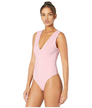 Body feminino Keep It Sleek da Free People, rosa, tamanho pequeno