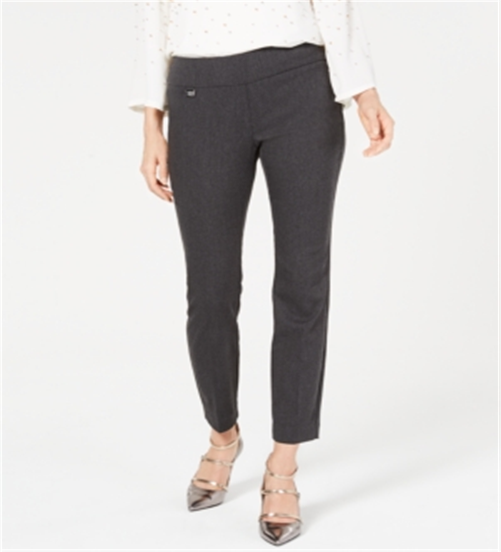 Calça skinny Alfani feminina com controle de barriga, cinza, tamanho 10