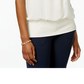 Blusa feminina manga bufante JM Collection, amarela, tamanho X-S