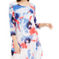 Túnica super estampada feminina Alfani azul tamanho XX-G