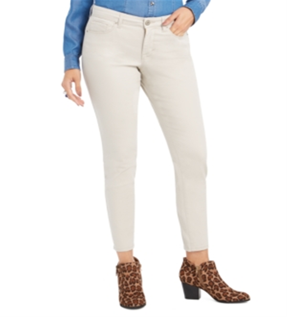 Jeans Curvy Fit Skinny Fashion Feminino Style &amp; Co Bege Tamanho 4