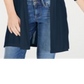 Cardigan feminino texturizado canelado aberto Charter Club, azul, tamanho X-S