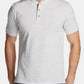 Camisa Henley Vintage Masculina Vintage à Prova de Intempéries Cinza Tamanho Pequeno