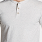 Camisa Henley Vintage Masculina Vintage à Prova de Intempéries Cinza Tamanho Pequeno