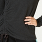Blusa de treino fitness feminina Ideology cinza tamanho médio